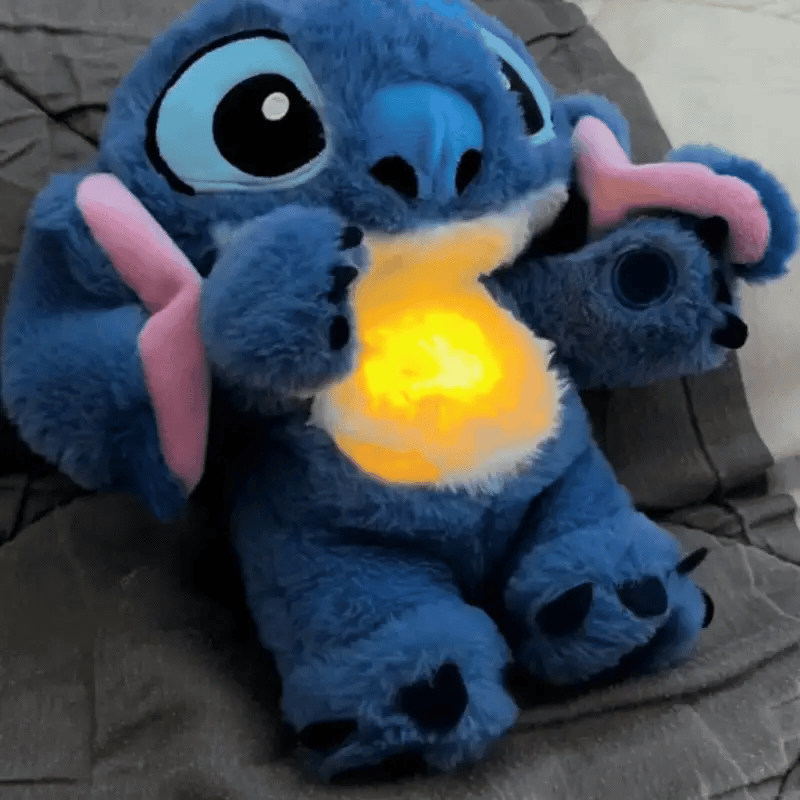 Stich De Peluche Calmante Con Respiración Para Dormir