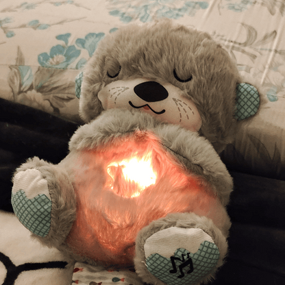 Nutria De Peluche Calmante Con Respiración Para Dormir