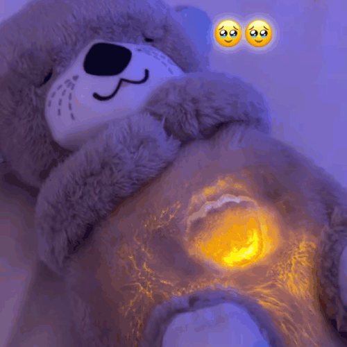 Nutria De Peluche Calmante Con Respiración Para Dormir