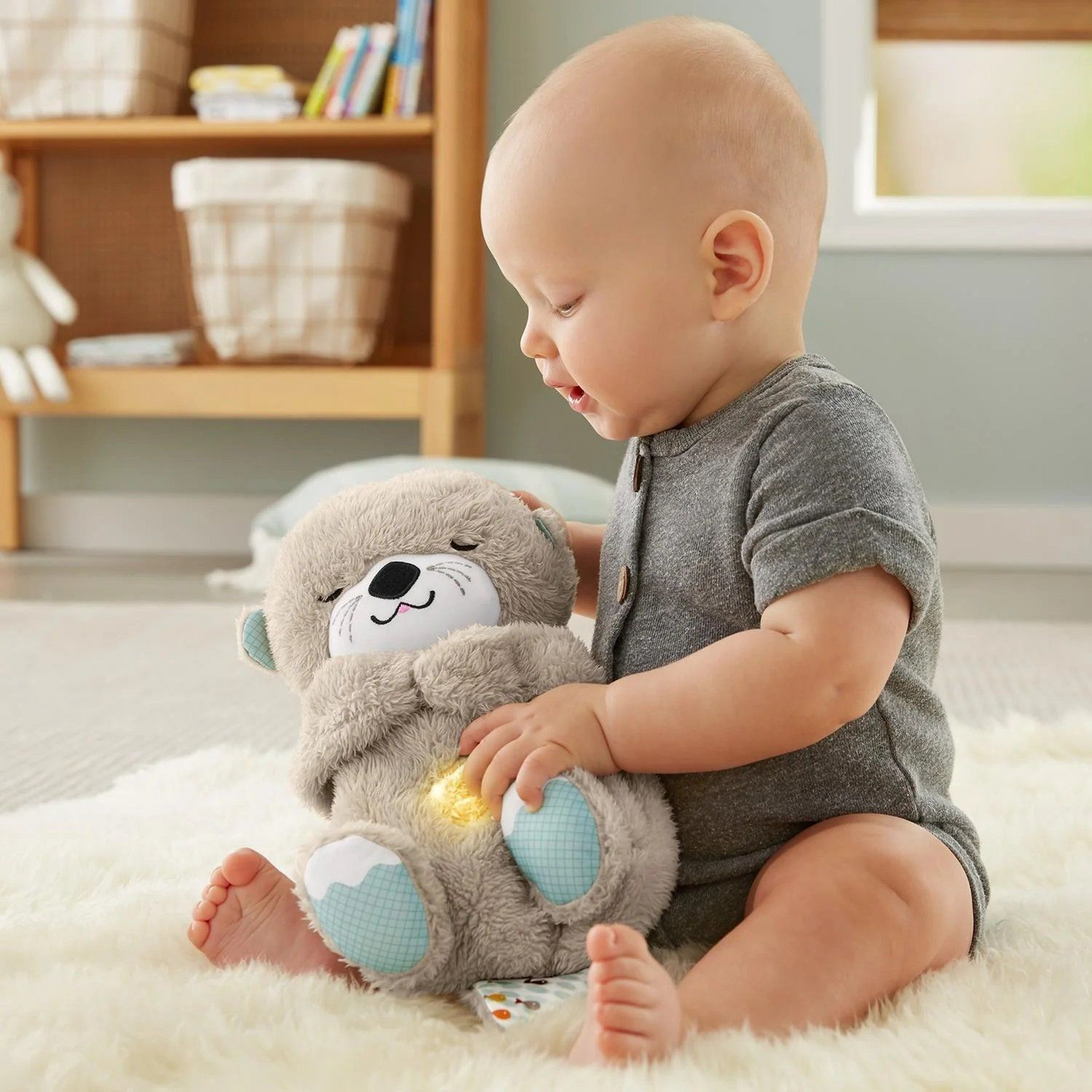 Nutria De Peluche Calmante Con Respiración Para Dormir